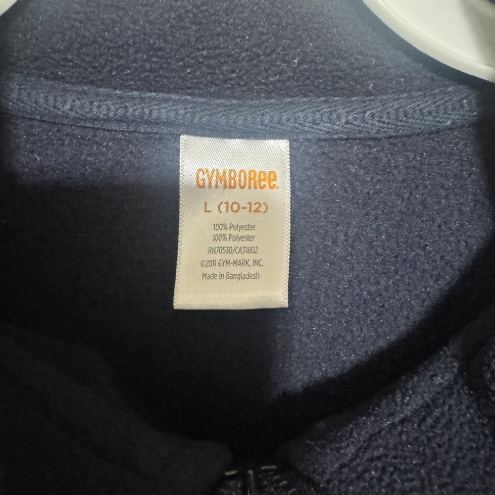 Gymboree Boys L 10-12 Fleece Quarter Zip Pullover Argyle Red Green Black Preppy - Picture 3 of 5